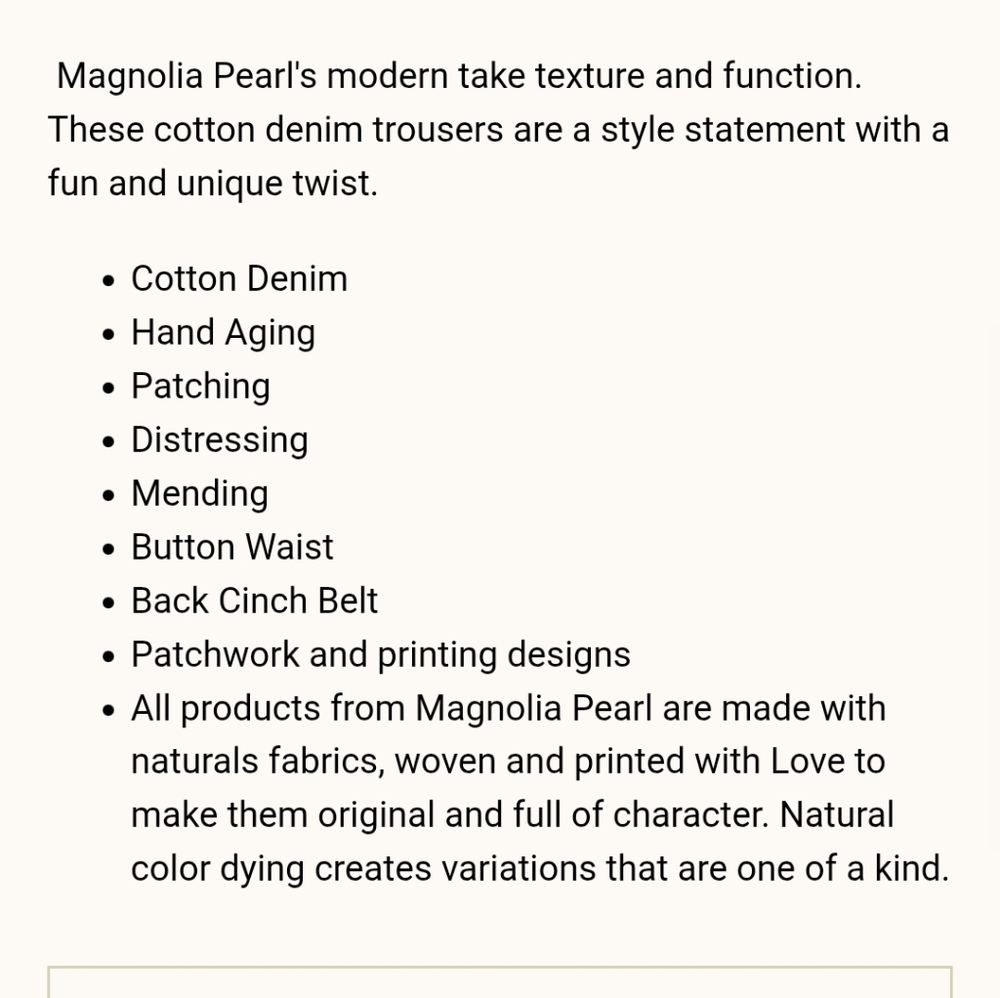 Magnolia Pearl Guadalupe Ranchero Denims - Picture 5 of 7